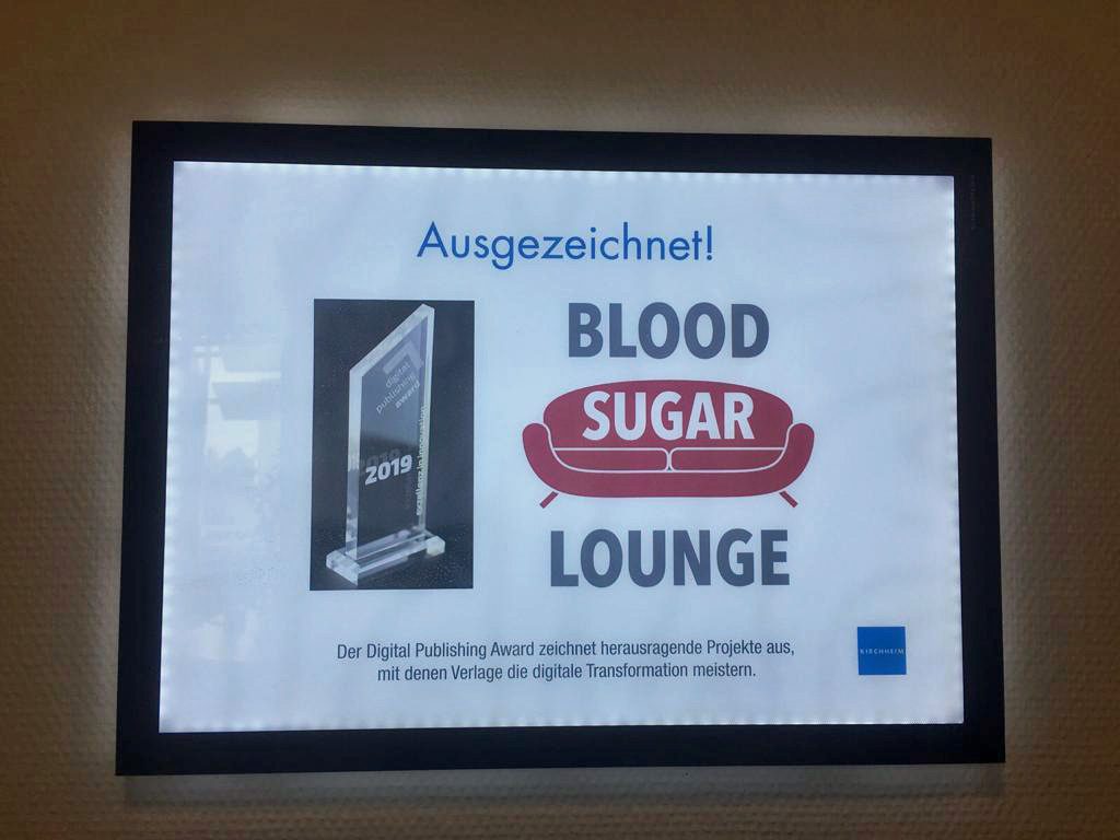 Aiszeichnugn für die Blood Sugar Lounge des Kirchheim-Verlages